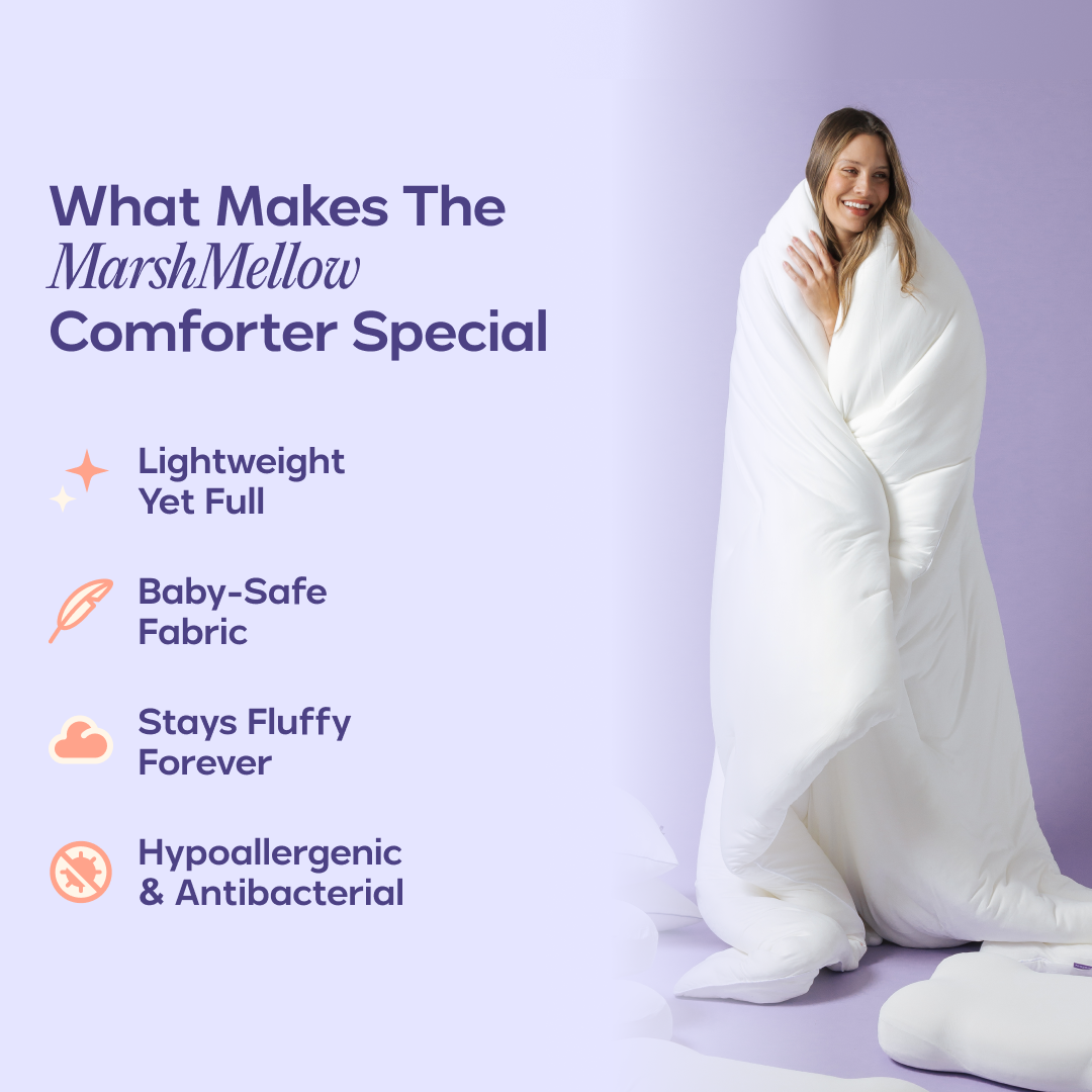 MarshMellow Comforter + 2 Ploof Pillows