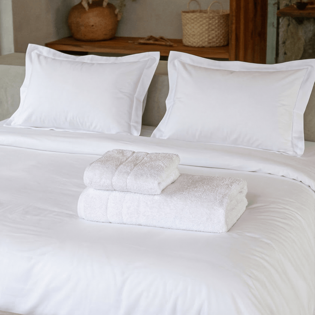 Sheet Set Egyptian Cotton + Towel Set Turkish Cotton