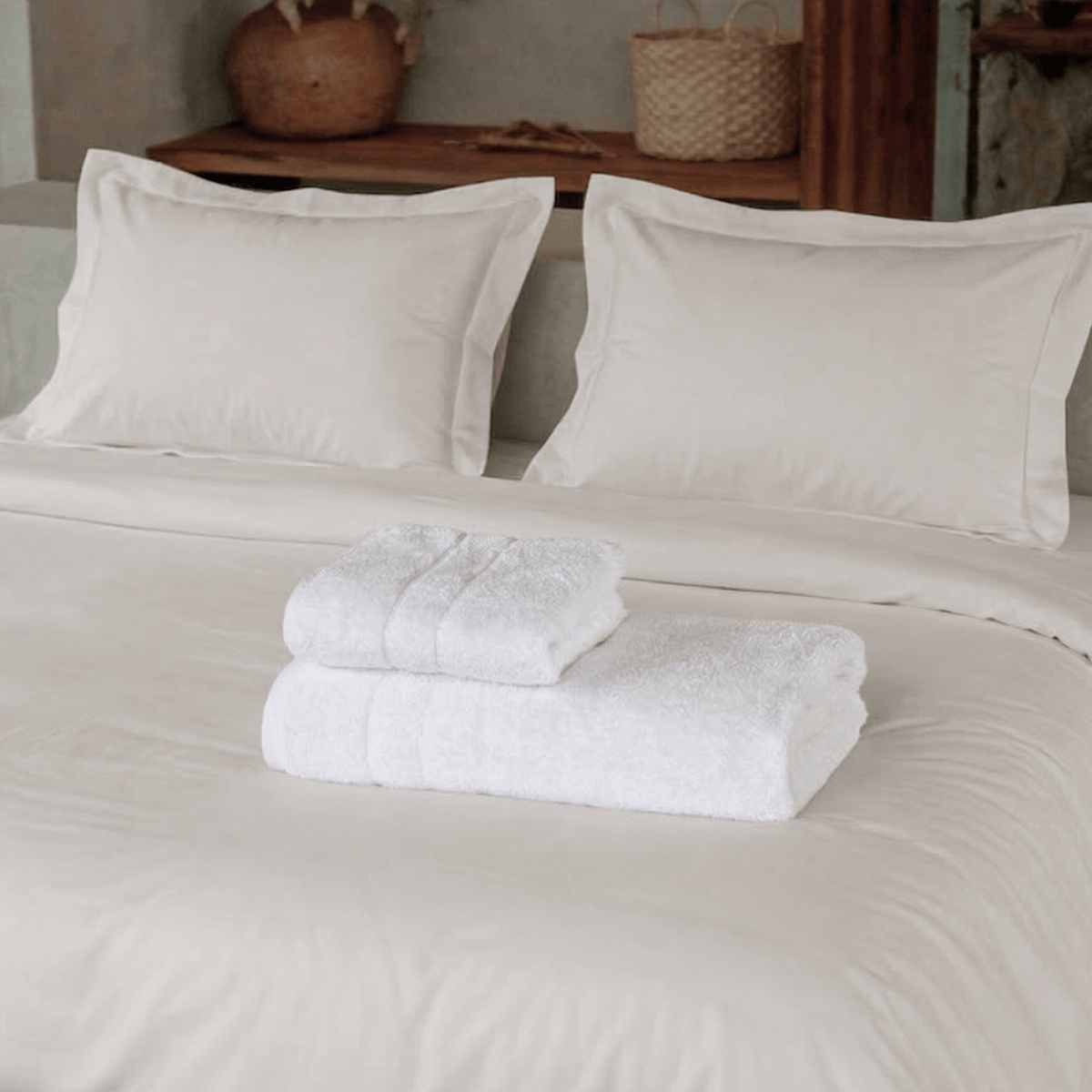 Sheet Set Egyptian Cotton + Towel Set Turkish Cotton