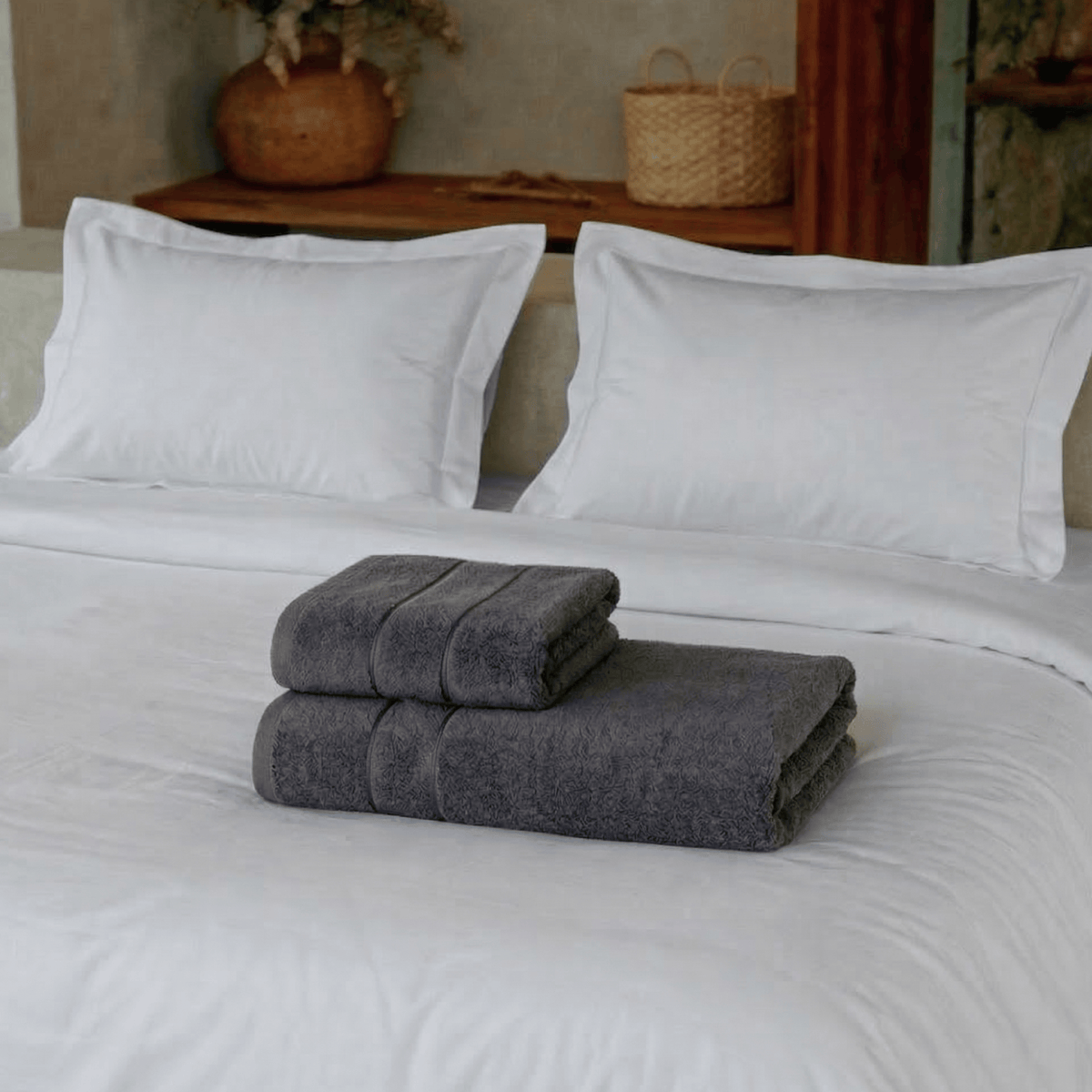 Sheet Set Egyptian Cotton + Towel Set Turkish Cotton