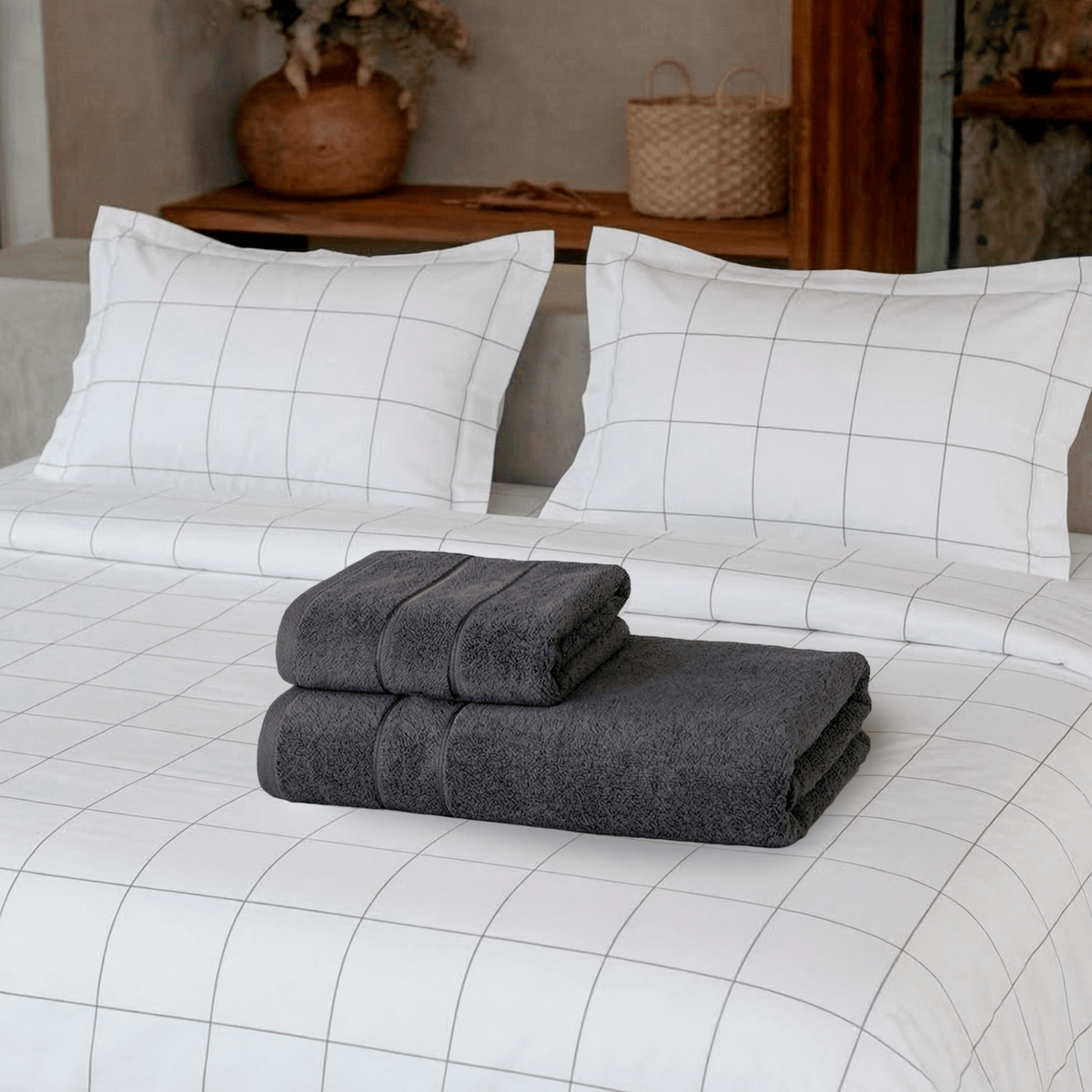 Sheet Set Egyptian Cotton + Towel Set Turkish Cotton