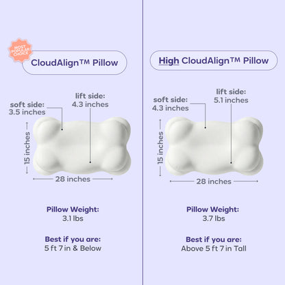 BodyAlign Cooling Pillow + CloudAlign Pillow