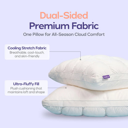 MarshMellow Comforter + 2 Puff Pillows