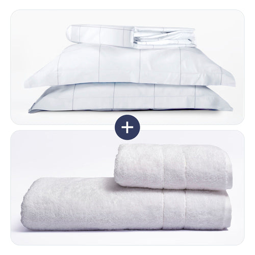 Sheet Set Egyptian Cotton + Towel Set Turkish Cotton
