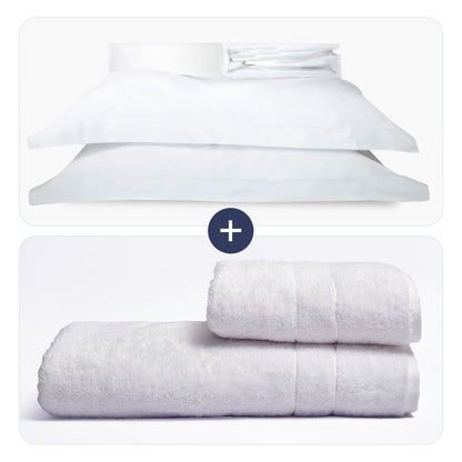 Sheet Set Egyptian Cotton + Towel Set Turkish Cotton
